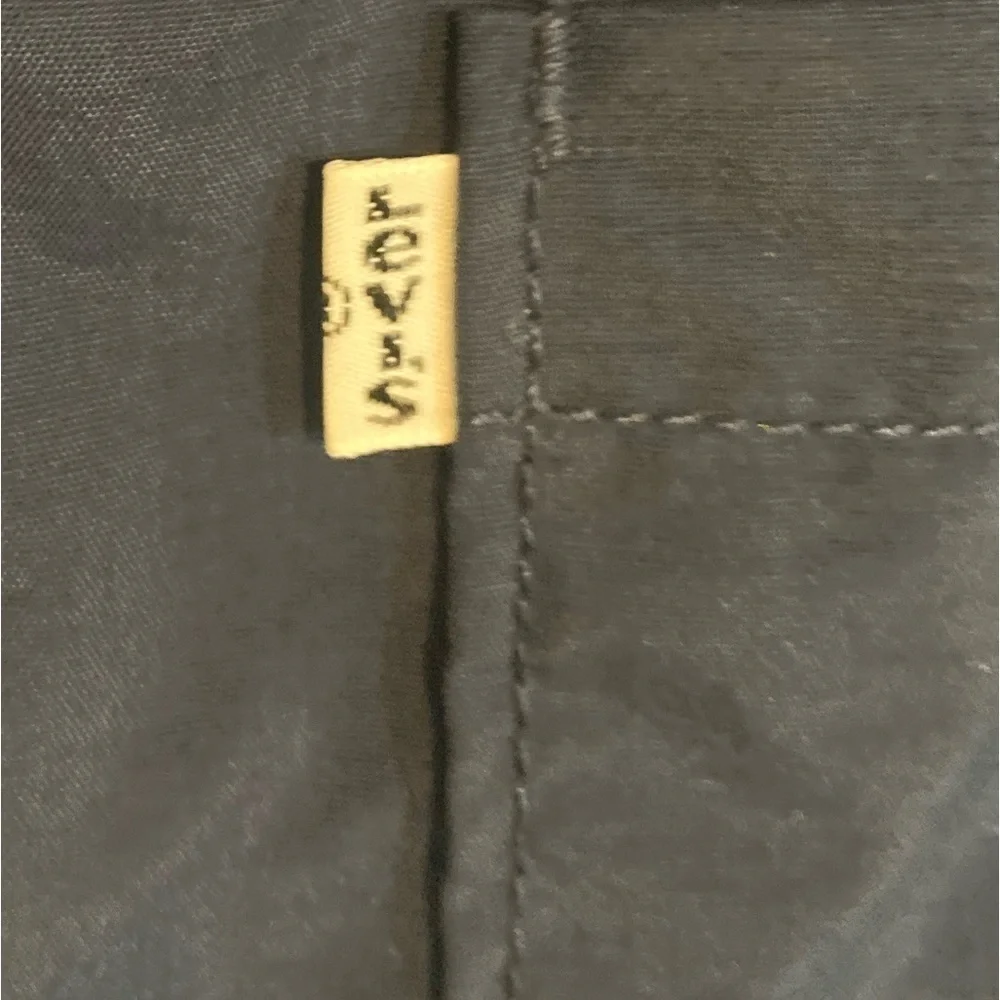 Vintage men’s Levi’s nylon dark denim lightweight shirt jacket shacket large - Picture 6 of 9